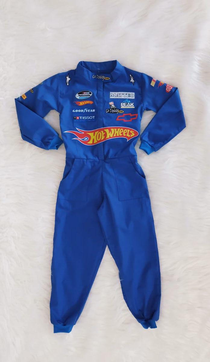 Macacão hotwheels tradicional Nascar 2.0 infanil