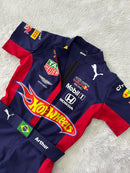 Macacão hotwheels REDBULL infantil