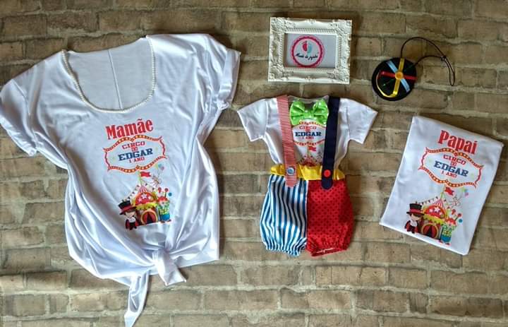 Kit Família Personalizado  Circo