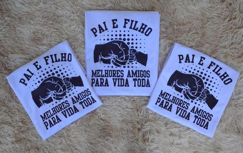 Kit 3 camisetas Pai e Filho