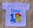 Camiseta Personalizada Pintinho Amarelinho