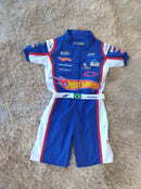 Macacão Infantil  Hotwheels com idade nas costas infantil