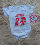 Body Personalizado Mesversário Homem de Ferro