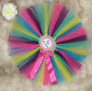 Saia de Tule Colorida Infantil