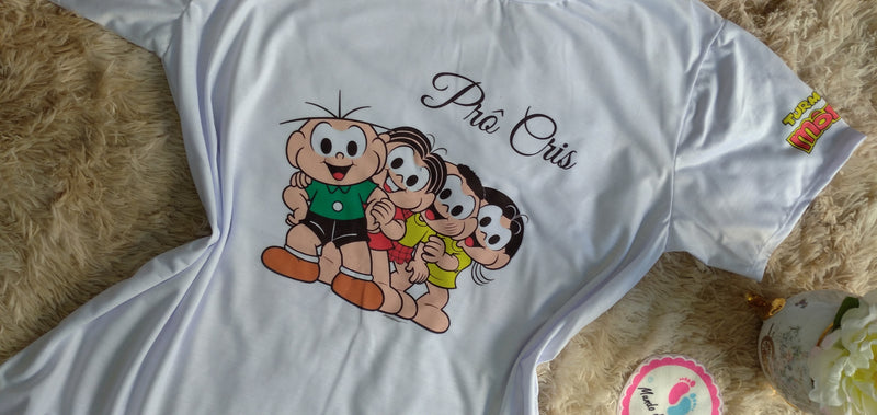 Camiseta Personalizada Turma da Mônica adulto "Dia dos Professores"