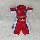 Macacão hotwheels Nascar curto infantil