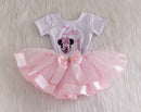 Conjunto Minnie com detalhes de Pérolas Infantil