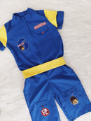 Macacão Roblox com detalhes amarelo infantil