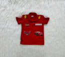 Camiseta Polo Carros com estampa nas costas Infantil