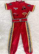 Macacão carros McQueen c/ faixas na lateral