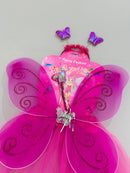 Kit Asa e Saia Infantil Borboleta