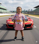 Macacão hotwheels nascar infantil