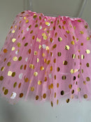 Saia de Tule Com Bolinha