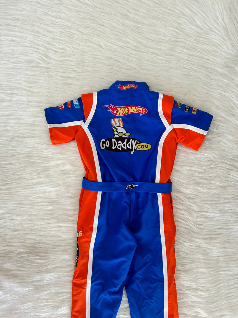 Macacão hotwheels nascar infantil