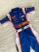 Macacão hotwheels nascar infantil