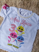 Camiseta Baby Shark Infantil