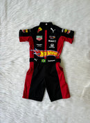 Macacão hotwheels redbull infantil