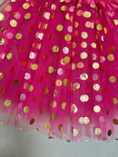 Saia de Tule Com Bolinha