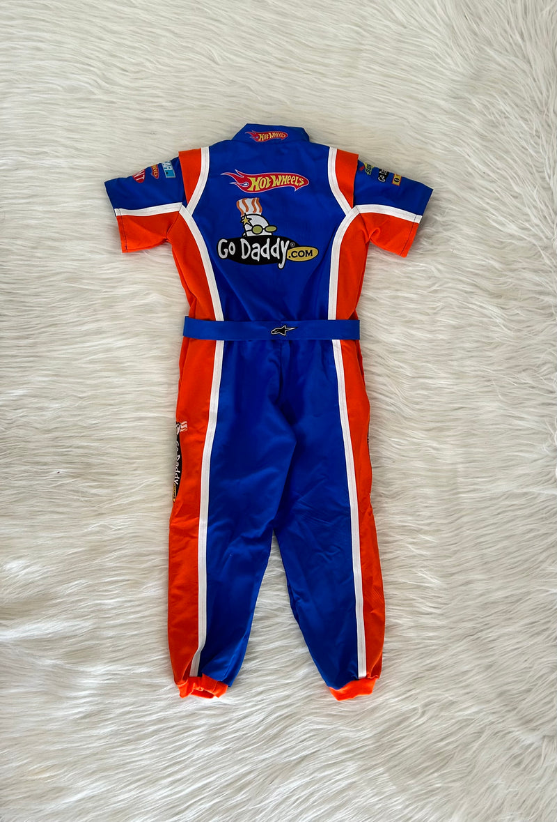 Macacão hotwheels nascar infantil
