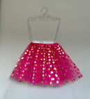 Saia de Tule Com Bolinha