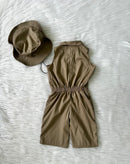 Macacão Dinossauro + Chapéu Infantil