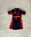 Macacão hotwheels redbull infantil Curto