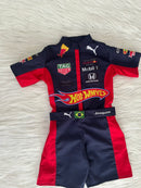 Macacão hotwheels redbull infantil Curto