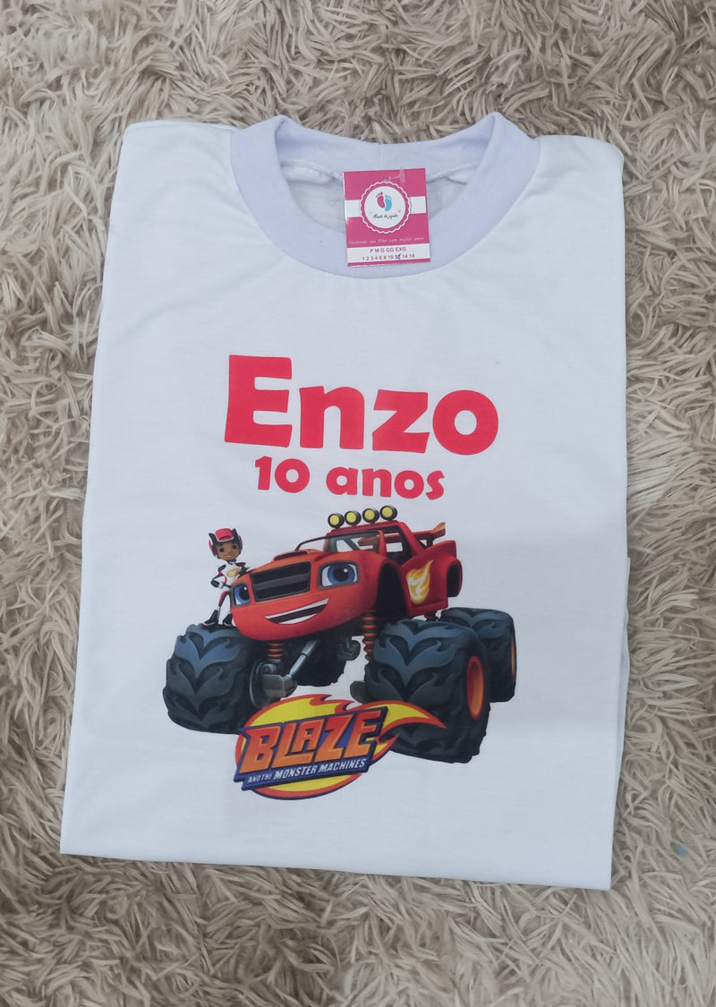 Camiseta Blaze Monster Infantil