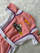Macacão hotwheels nascar infantil