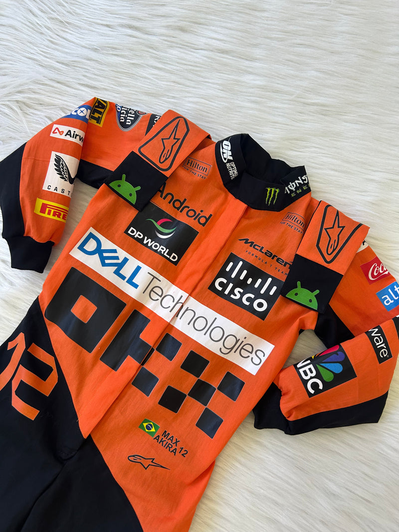 Macacão Formula 1 Mclaren infantil