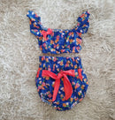 Conjunto Azul Floral