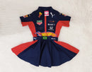 Vestido Hotwheels Redbull infantil