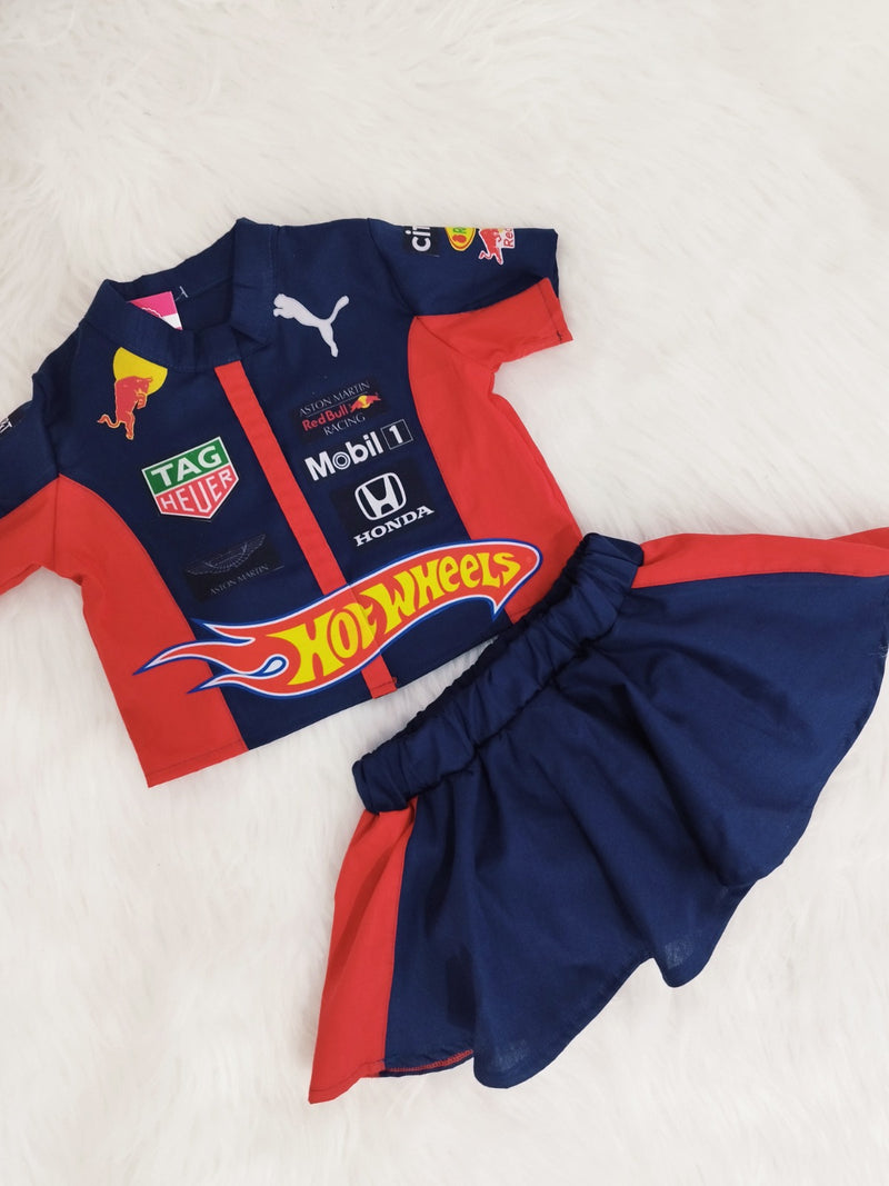 Conjunto Hotwheels Redbul infantil - menina