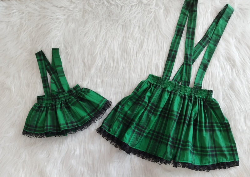 Conjunto Mãe e Filha Saia Xadrez