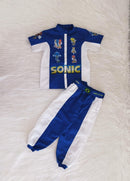Conjunto Sonic Manga Curta e Calça
