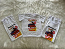 Kit Família Hot Wheels – Camisetas Adulto + Infantil
