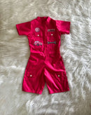 Macacão Tradicional Fusca Pink – Curto Infantil