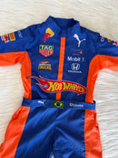 🚗🔥 Macacão Infantil Curto – Hot Wheels Red Bull Monster Truck