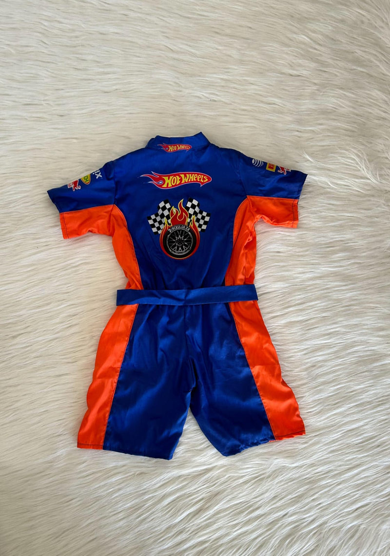 🚗🔥 Macacão Infantil Curto – Hot Wheels Red Bull Monster Truck