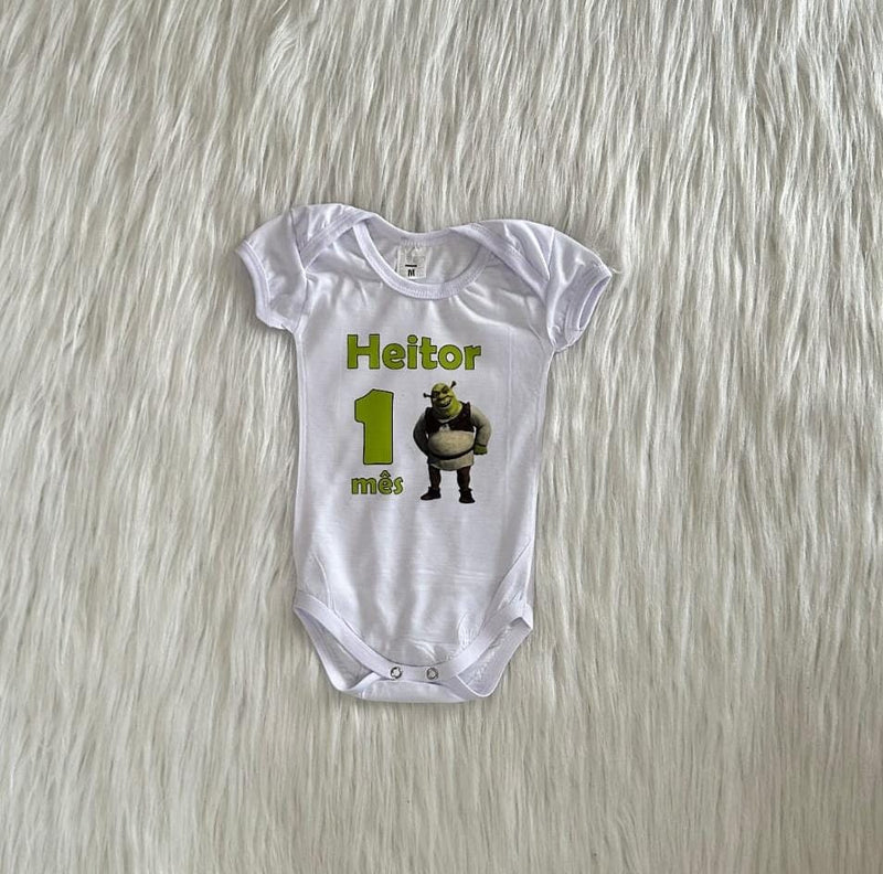 Body Infantil Personalizado Shrek