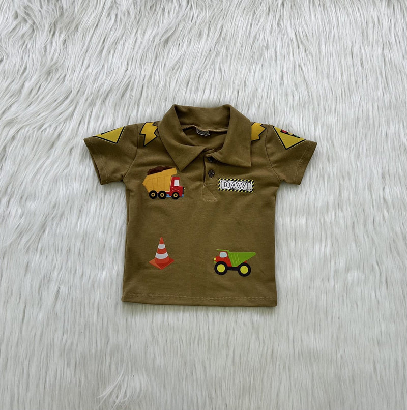 Camiseta Polo Caminhão Infantil