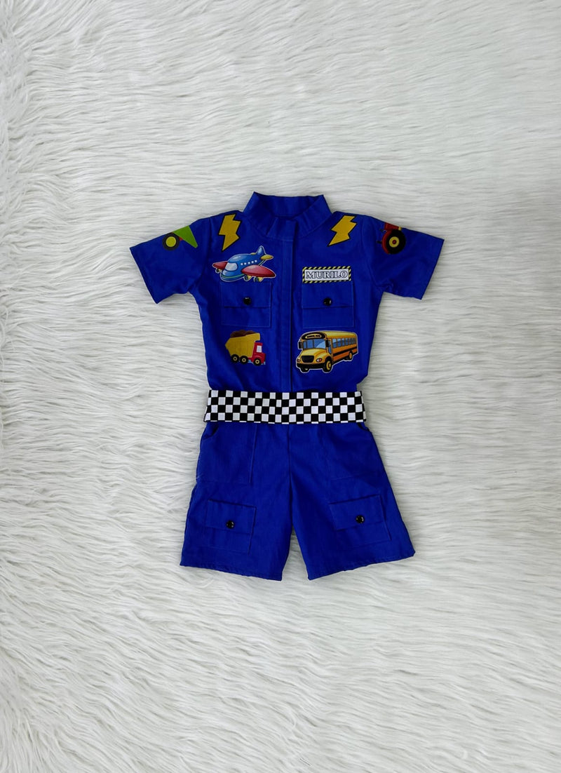 Macacão Tradicional Caminhões 2 Infantil