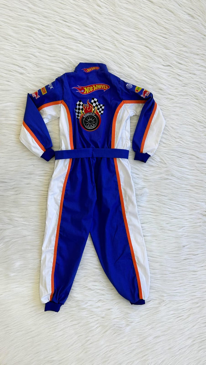 Macacão Hot Wheels Redbull Infantil com Detalhe em Laranja 🏎️🔥