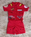 Macacão Tradicional Carros infantil curto